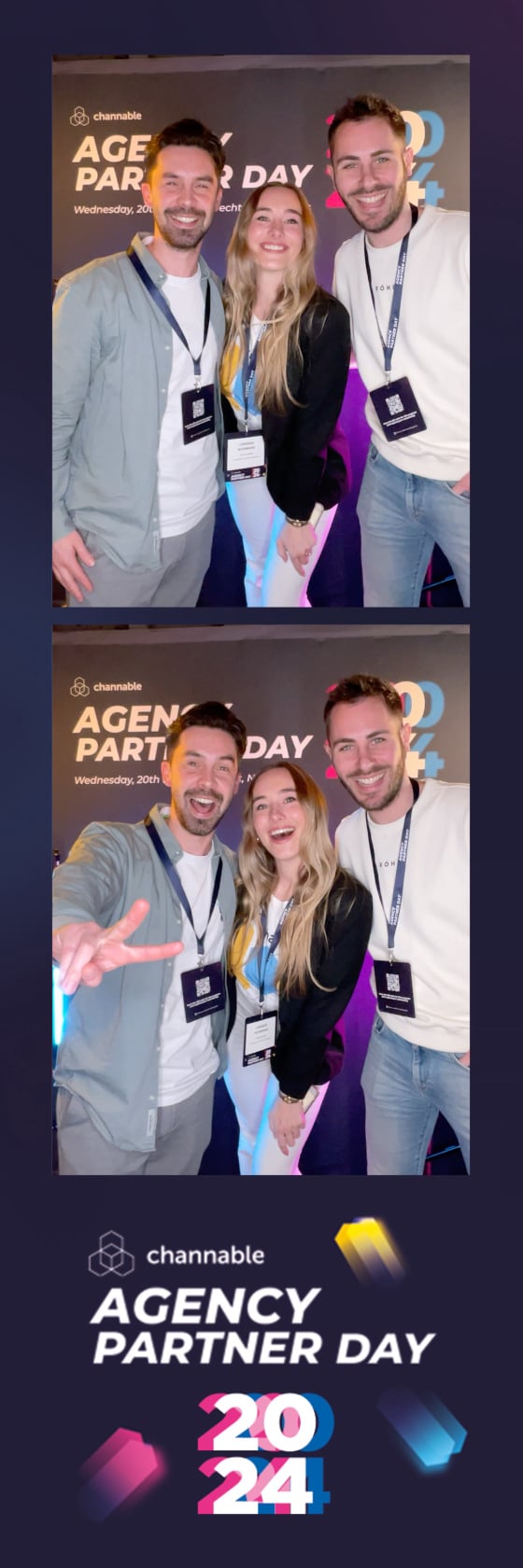 Uit de photobooth of fotohokje stripje