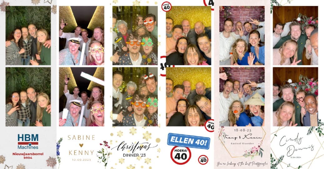 fotostrip collage van photoboothopmaat