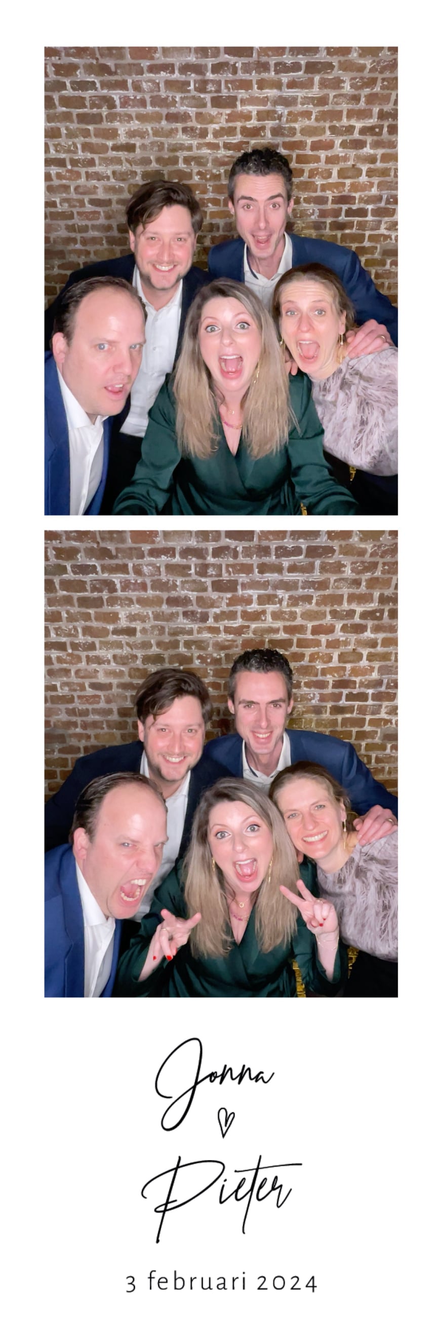 Professioneel ontworpen en geprinte photobooth stripjes op maat