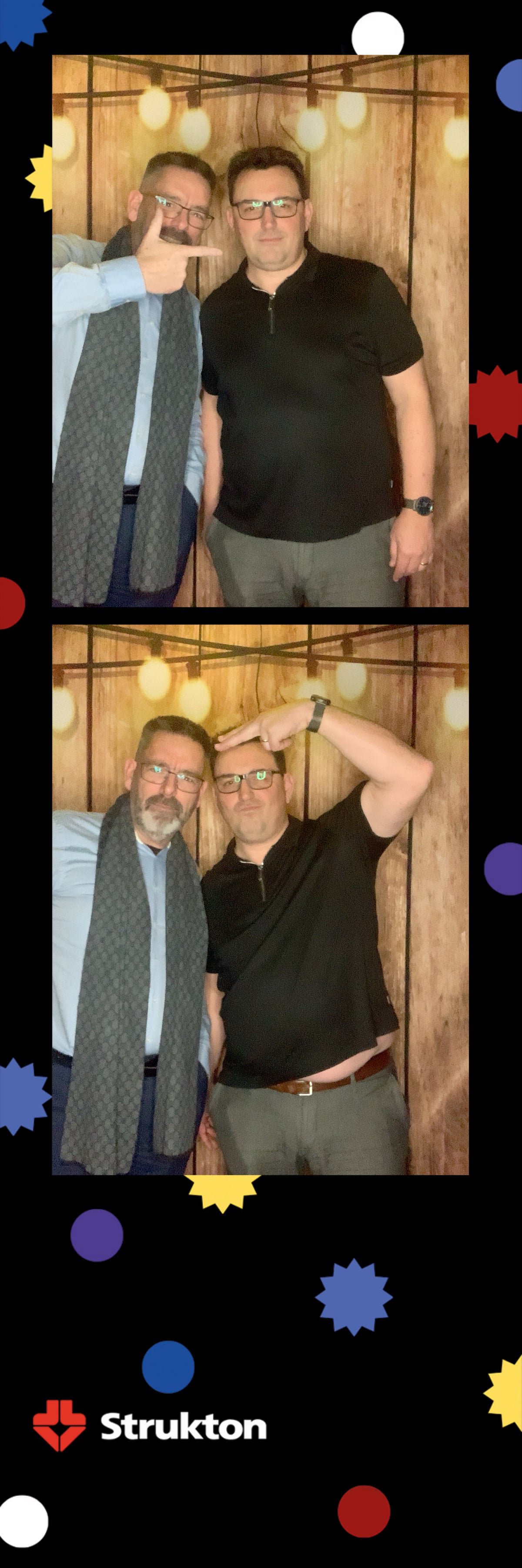 strukton bedrijfs fotostrip ontwerp voor een photobooth